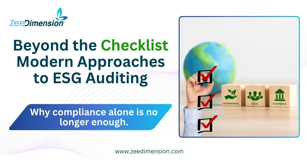 Beyond the Checklist Modern Approaches to ESG Auditing