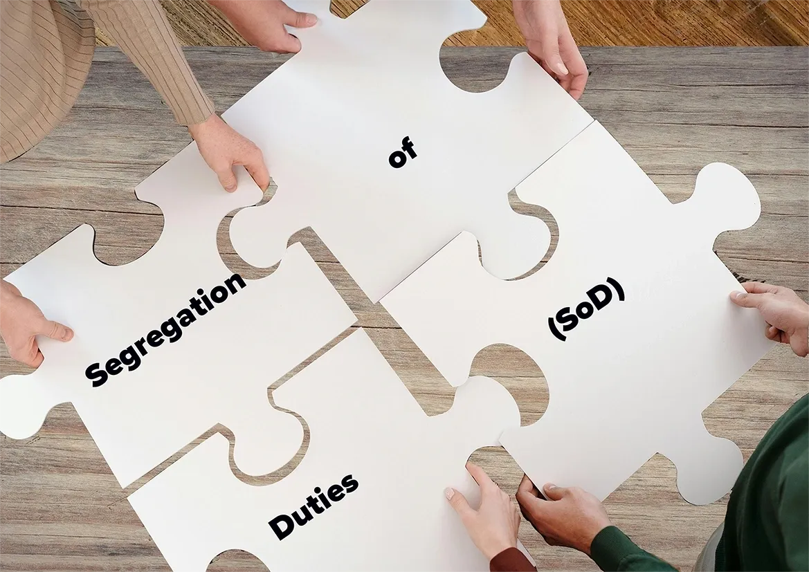 How is segregation of duties (SoD) structured to prevent fraud