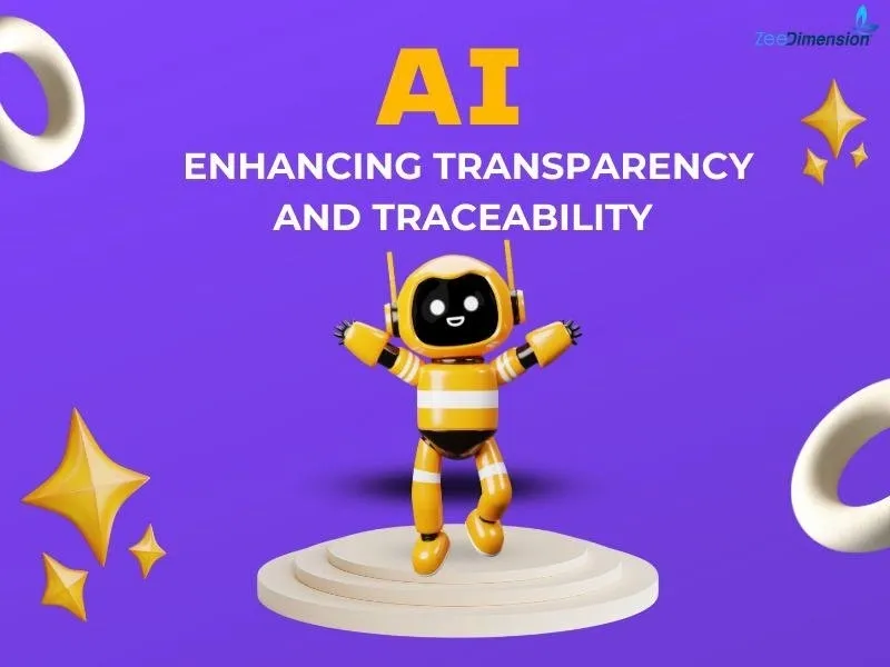 How can AI enhance transparency and traceability?